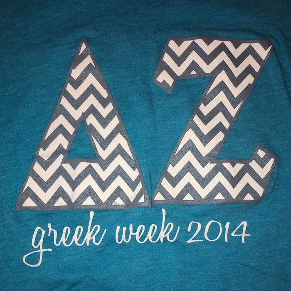 Delta Zeta V Neck Shirt - Picture 7 of 7